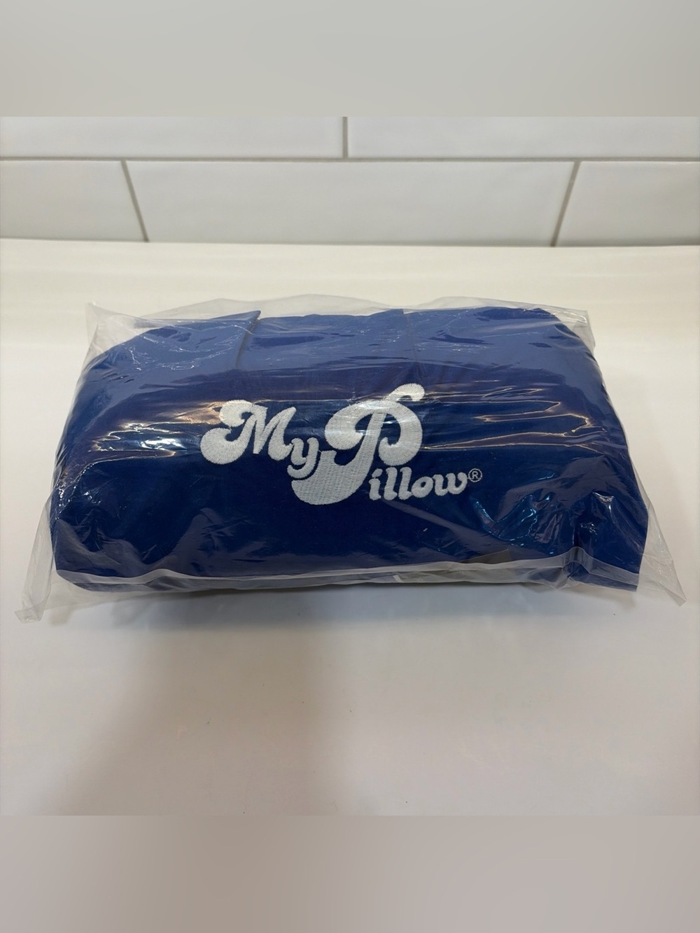 My Pillow Roll And Go Ultimate Travel Pillow & Pillowcase Sealed Blue USA
